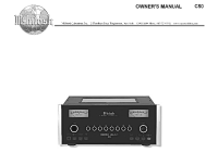 McIntosh C-50 - Owners manual 